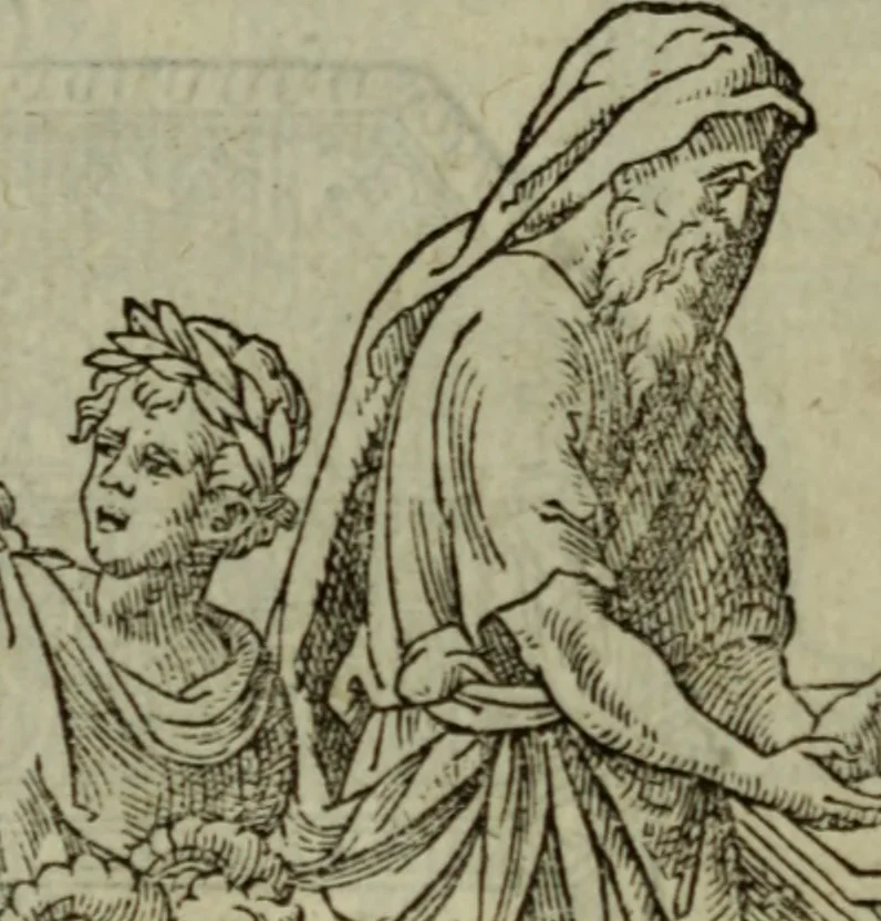 An illustration from Discours de la religion des anciens Romains : de la castrametation & discipline militaire d'iceux. Des bains & antiques exercitations grecques & romaines ..., 1581, leaf 323