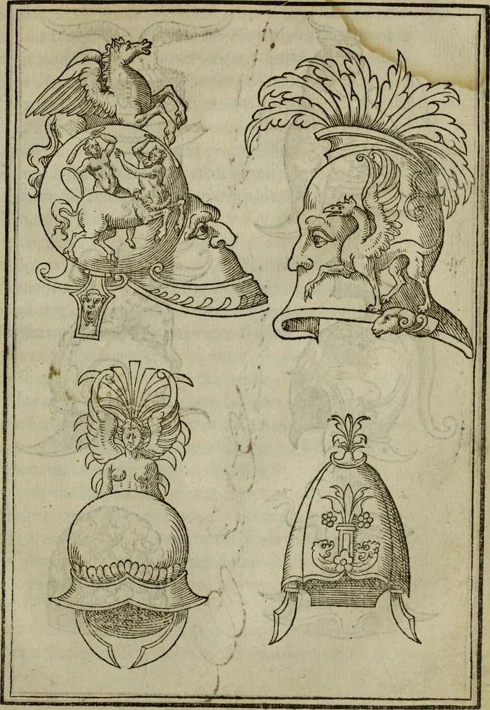 An illustration from Discours de la religion des anciens Romains : de la castrametation & discipline militaire d'iceux. Des bains & antiques exercitations grecques & romaines ..., 1581, leaf 492