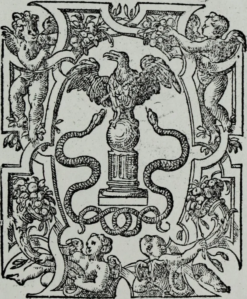 An illustration from Discours de la religion des anciens Romains : de la castrametation & discipline militaire d'iceux. Des bains & antiques exercitations grecques & romaines ..., 1581, leaf 564
