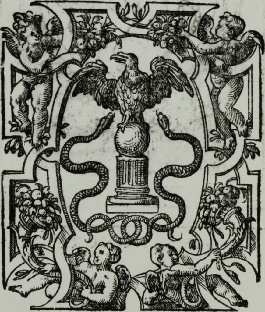 An illustration from Discours de la religion des anciens Romains : de la castrametation & discipline militaire d'iceux. Des bains & antiques exercitations grecques & romaines ..., 1581, leaf 568