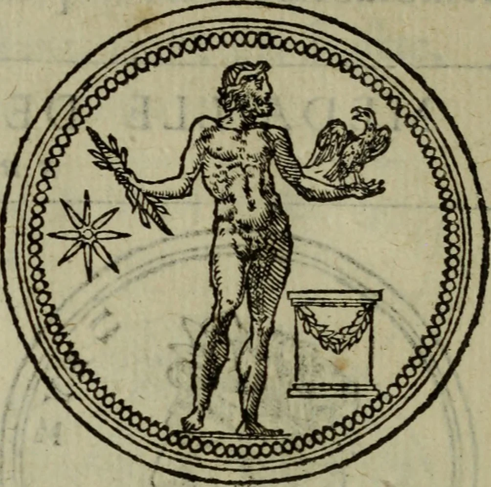 An illustration from Discours de la religion des anciens Romains : de la castrametation & discipline militaire d'iceux. Des bains & antiques exercitations grecques & romaines ..., 1581, leaf 59