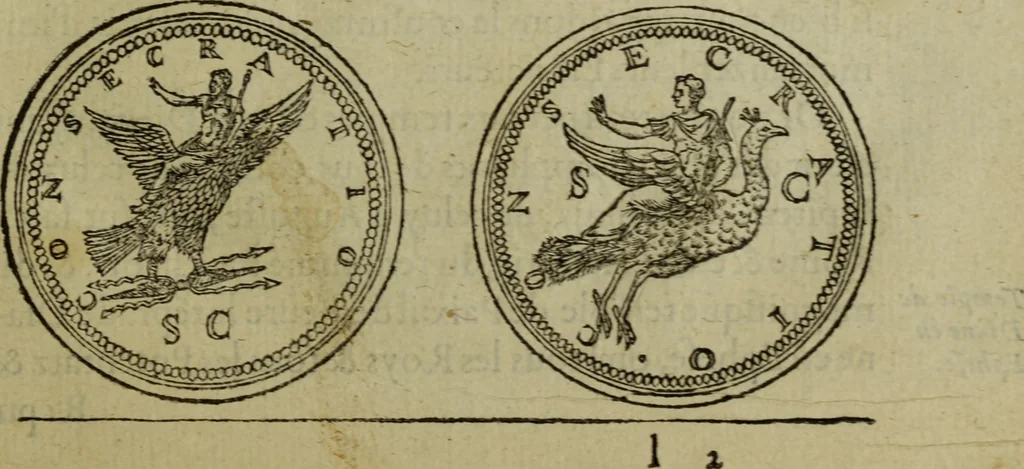 An illustration from Discours de la religion des anciens Romains : de la castrametation & discipline militaire d'iceux. Des bains & antiques exercitations grecques & romaines ..., 1581, leaf 80