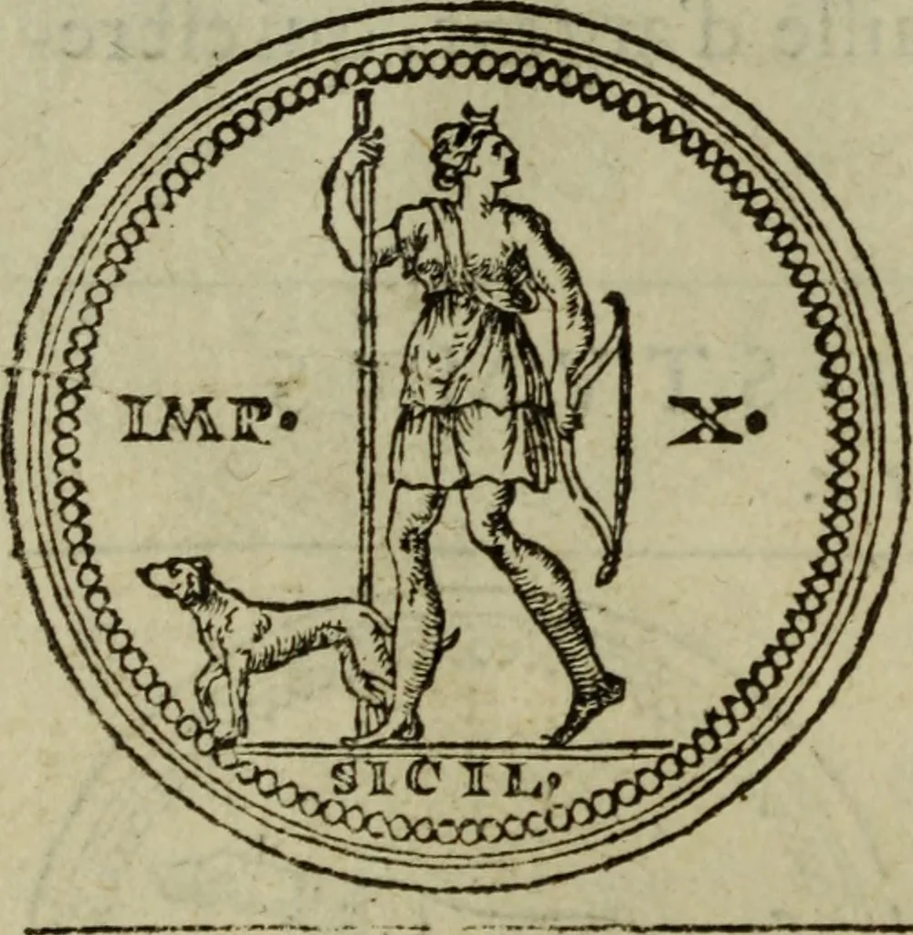 An illustration from Discours de la religion des anciens Romains : de la castrametation & discipline militaire d'iceux. Des bains & antiques exercitations grecques & romaines ..., 1581, leaf 87