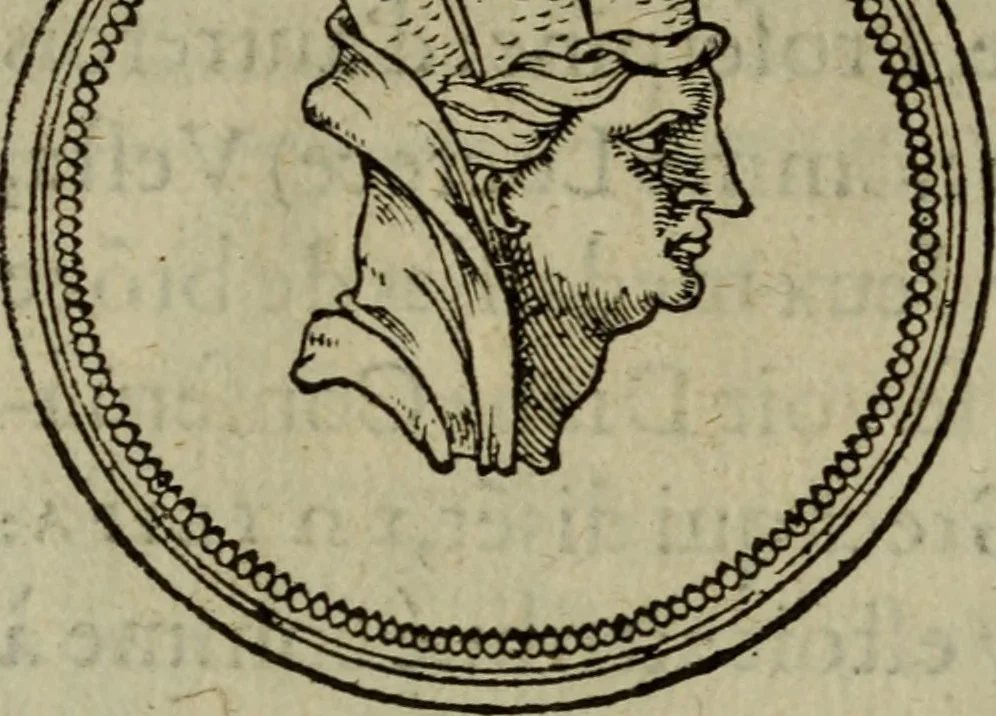 An illustration from Discours de la religion des anciens Romains : de la castrametation & discipline militaire d'iceux. Des bains & antiques exercitations grecques & romaines ..., 1581, leaf 97