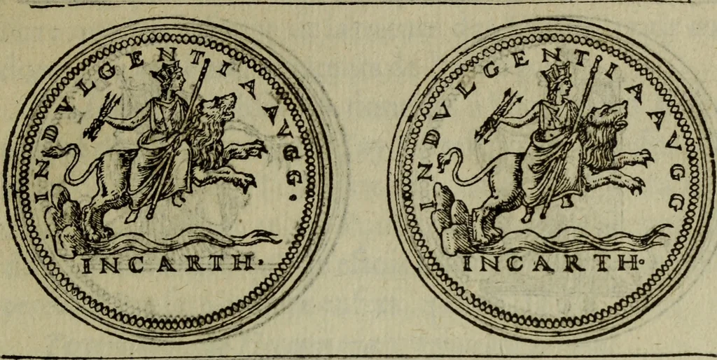 An illustration from Discours de la religion des anciens Romains : de la castrametation & discipline militaire d'iceux. Des bains & antiques exercitations grecques & romaines ..., 1581, leaf 98