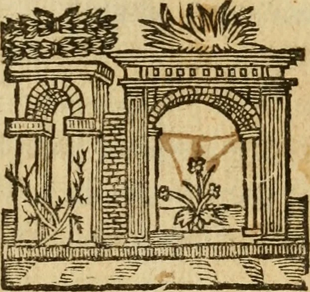 An illustration from Discours de l'éstat des fideles après la mort, 1646, leaf 2
