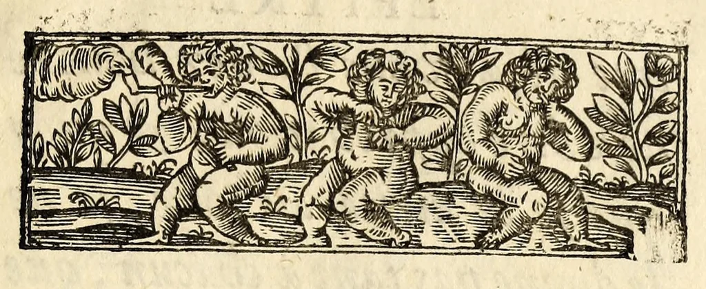 An illustration from Discours du tabac, ou il est traité particulierement du tabac en poudre. : Avec des raisonnemens physiques sur les vertus & sur les effets de cette plante, & de ses divers usages dans la medecine., 1693, leaf 7
