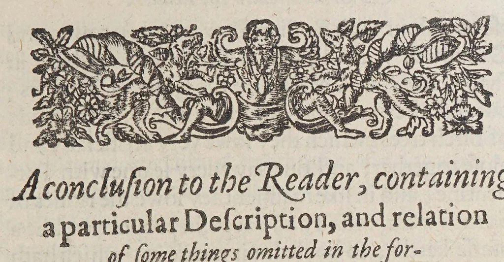 An illustration from A discourse and discouery of New-found-land, with many reasons to prooue how worthy and beneficiall a plantation may there be made, after a far better manner than now it is. : Together with the laying open of certaine enormities and abuses committed by some that trade to that countrey, and the meanes laid downe for reformation thereof., 1620, leaf 97