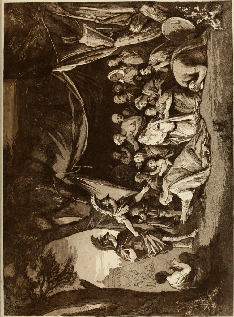 An illustration from The discourses of Sir Joshua Reynolds, 1842, leaf 168