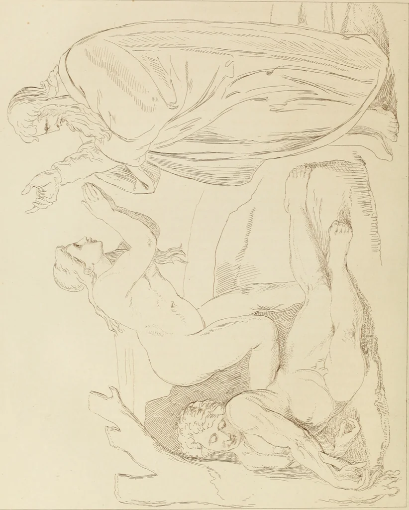 An illustration from The discourses of Sir Joshua Reynolds, 1842, leaf 95
