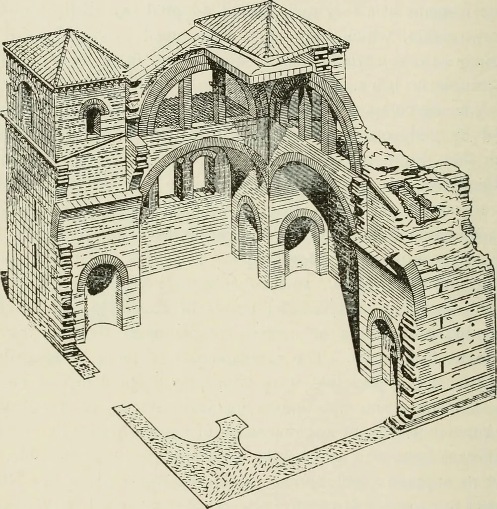 An illustration from Discourses on architecture, 1875, leaf 133