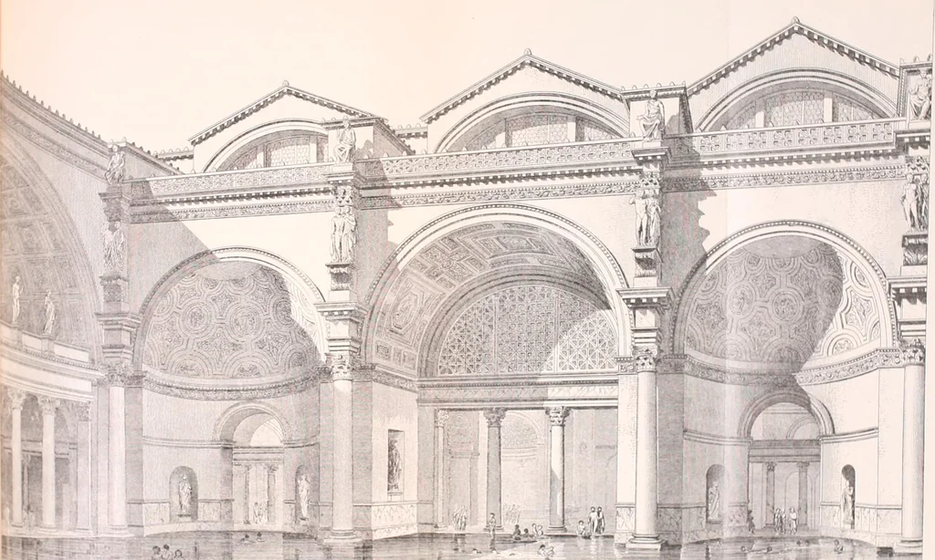 An illustration from Discourses on architecture, 1875, leaf 163