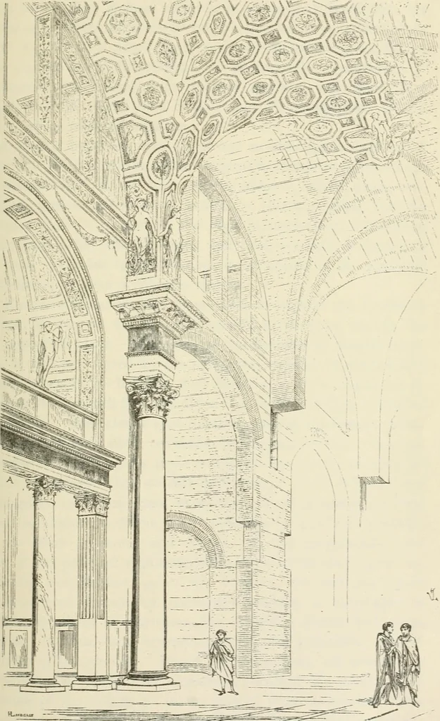 An illustration from Discourses on architecture, 1875, leaf 166