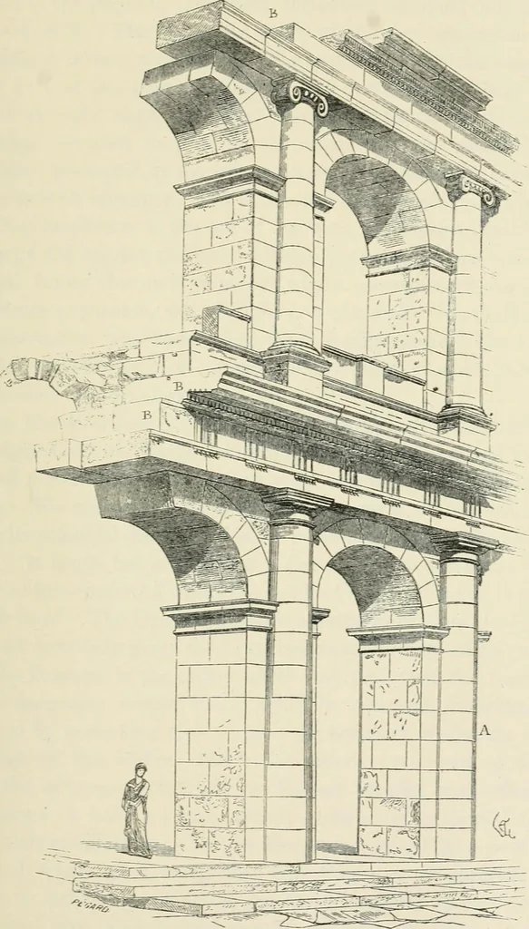 An illustration from Discourses on architecture, 1875, leaf 262
