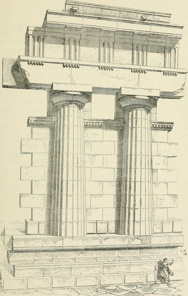 An illustration from Discourses on architecture, 1875, leaf 266