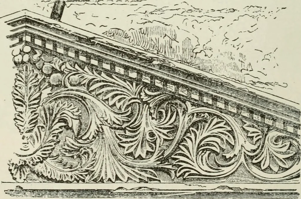 An illustration from Discourses on architecture, 1875, leaf 277