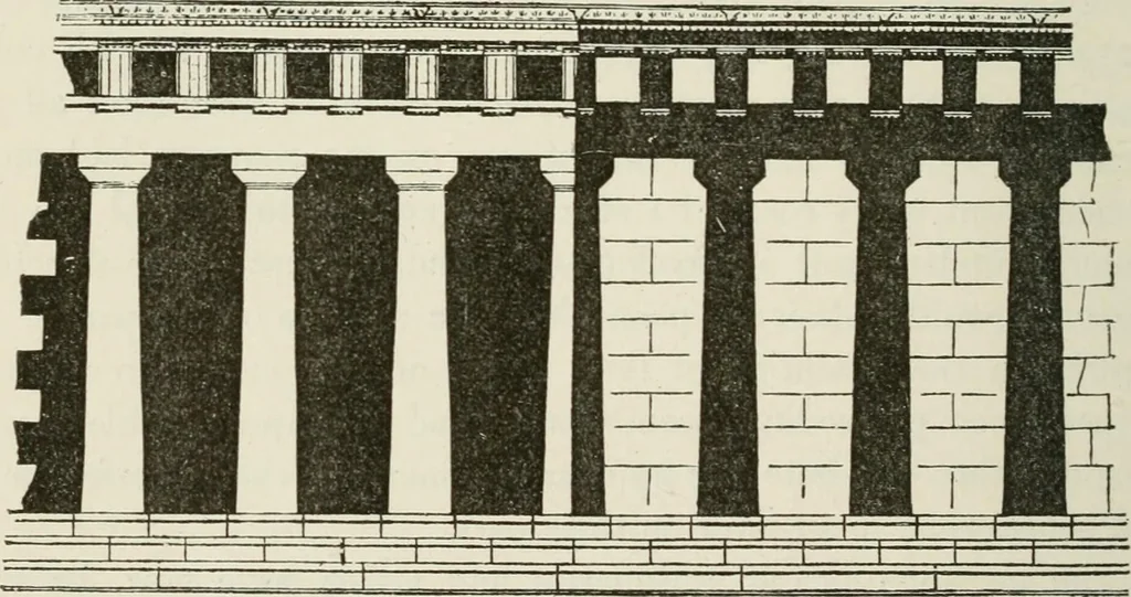 An illustration from Discourses on architecture, 1875, leaf 311