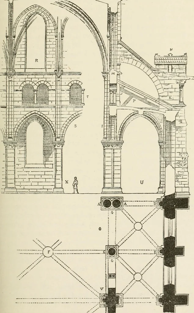 An illustration from Discourses on architecture, 1875, leaf 338