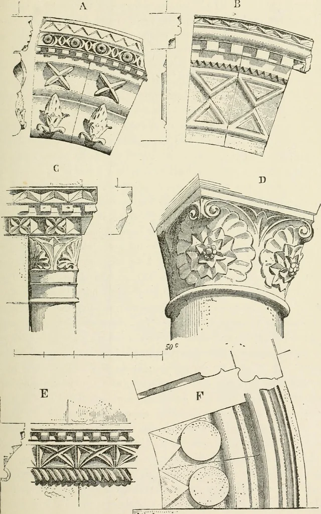 An illustration from Discourses on architecture, 1875, leaf 352