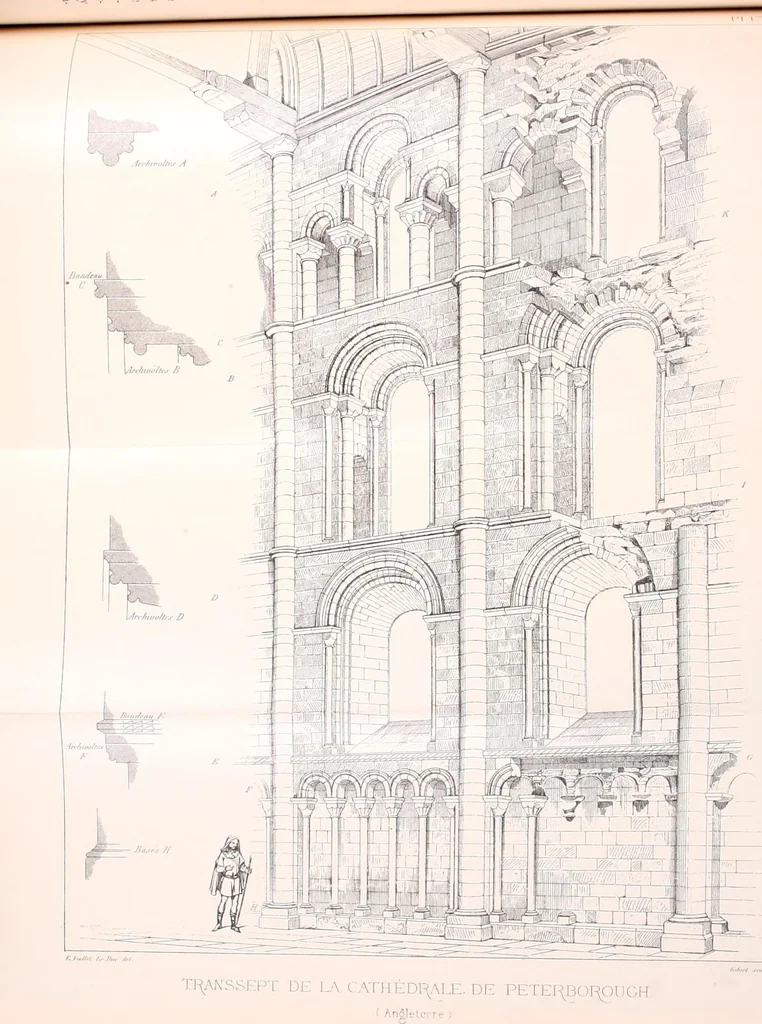 An illustration from Discourses on architecture, 1875, leaf 355