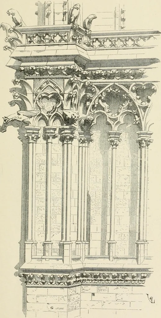 An illustration from Discourses on architecture, 1875, leaf 382