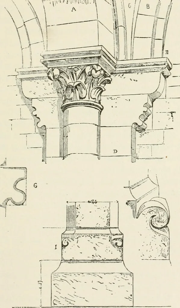 An illustration from Discourses on architecture, 1875, leaf 390
