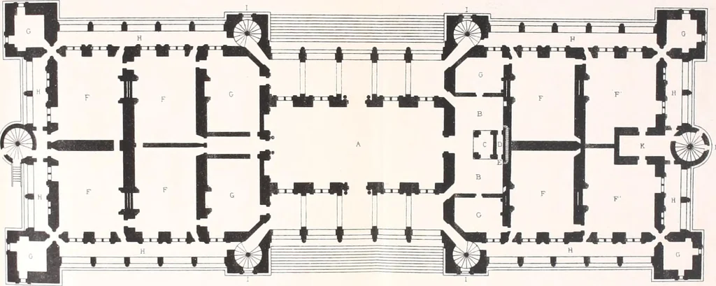 An illustration from Discourses on architecture, 1875, leaf 445