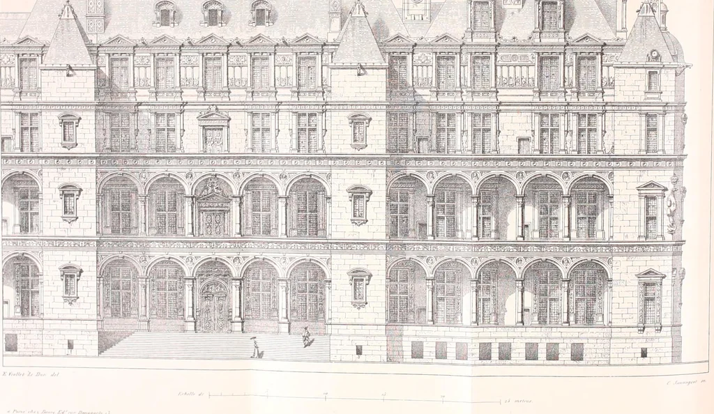 An illustration from Discourses on architecture, 1875, leaf 449