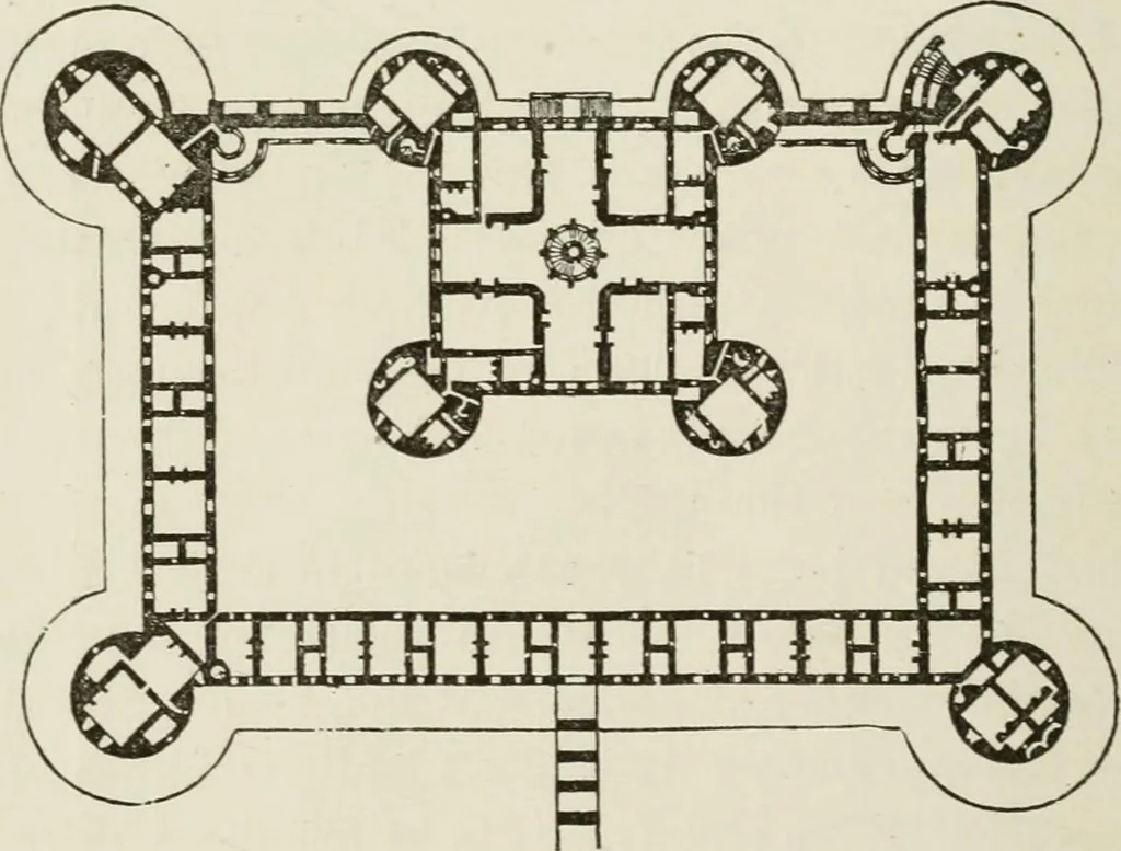 An illustration from Discourses on architecture, 1875, leaf 451