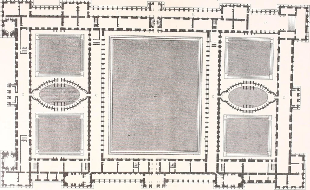 An illustration from Discourses on architecture, 1875, leaf 457