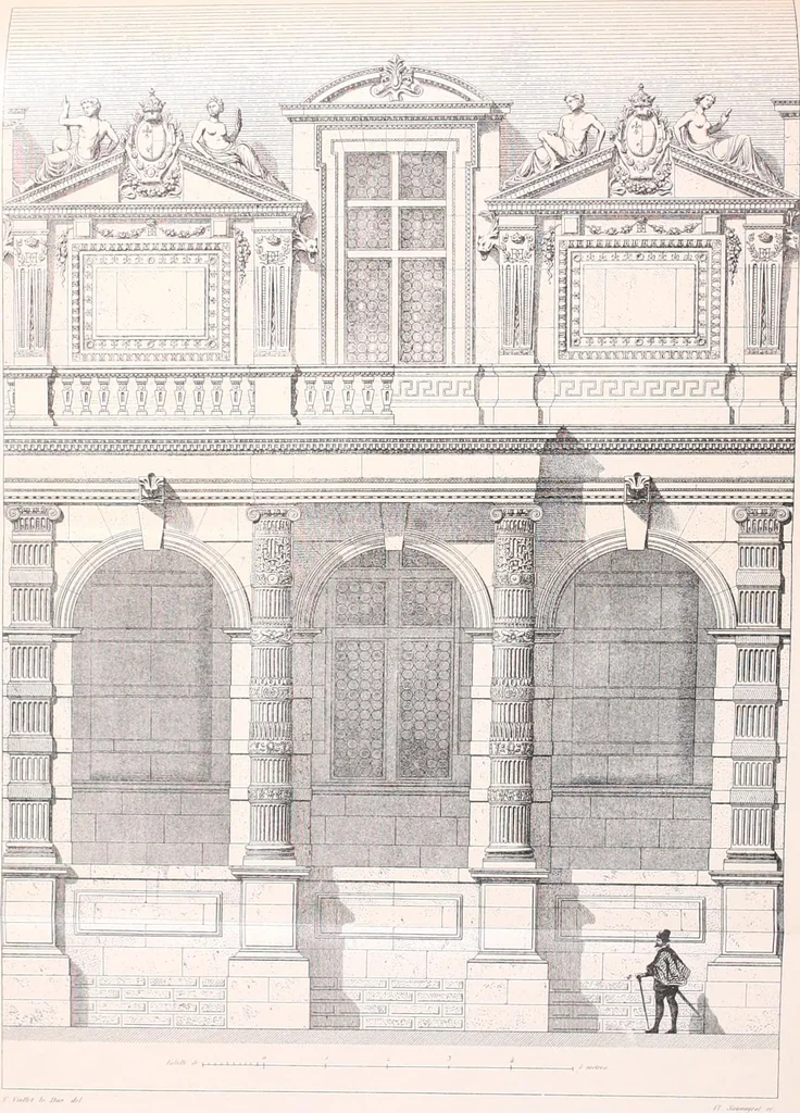 An illustration from Discourses on architecture, 1875, leaf 459