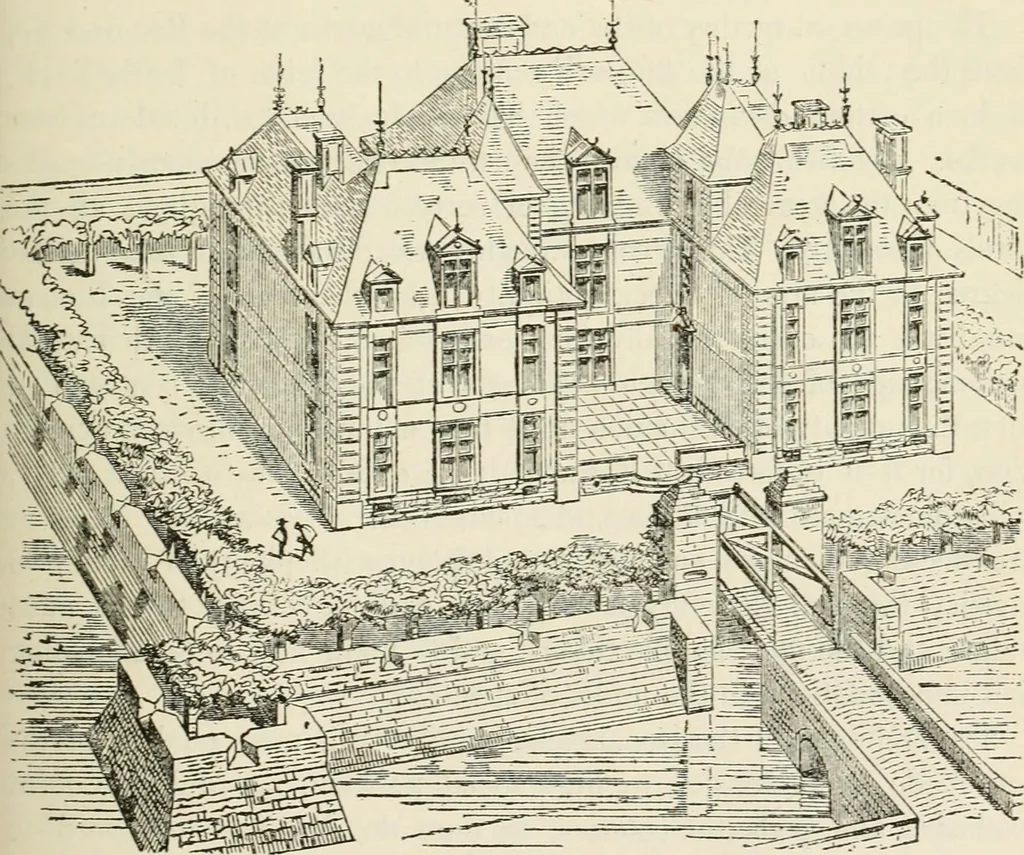 An illustration from Discourses on architecture, 1875, leaf 466