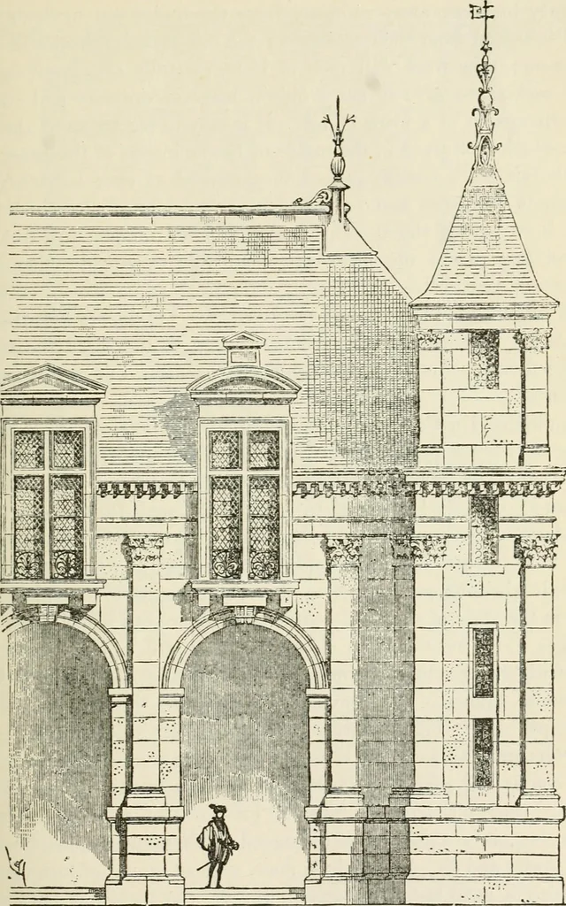 An illustration from Discourses on architecture, 1875, leaf 472