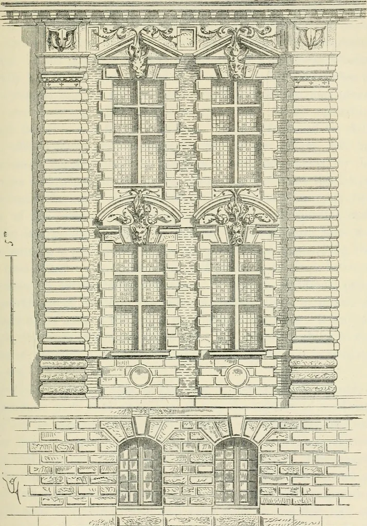 An illustration from Discourses on architecture, 1875, leaf 474