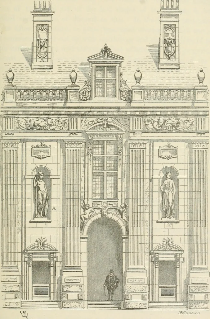 An illustration from Discourses on architecture, 1875, leaf 478