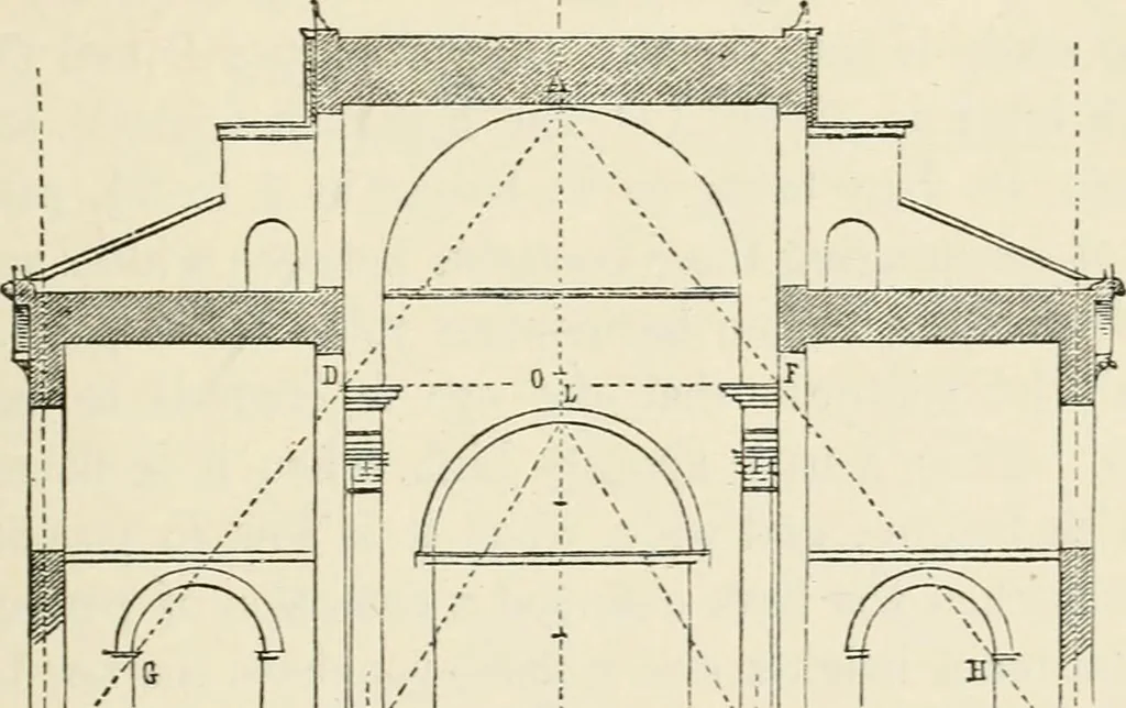 An illustration from Discourses on architecture, 1875, leaf 510