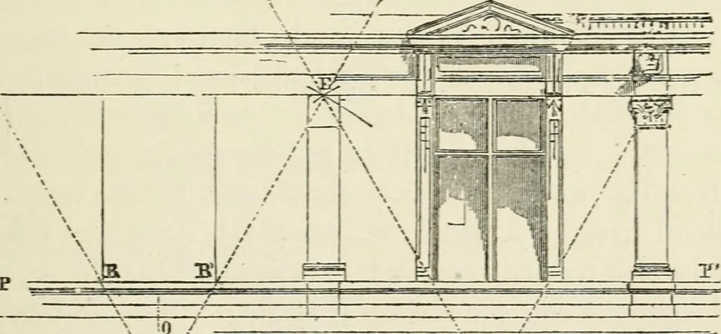 An illustration from Discourses on architecture, 1875, leaf 522