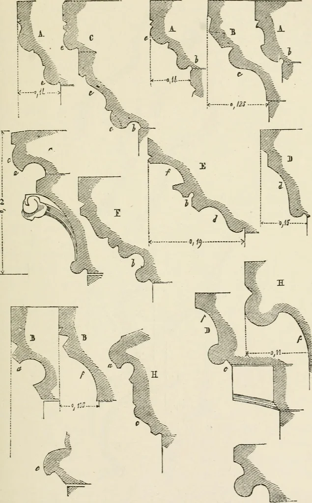 An illustration from Discourses on architecture, 1875, leaf 556