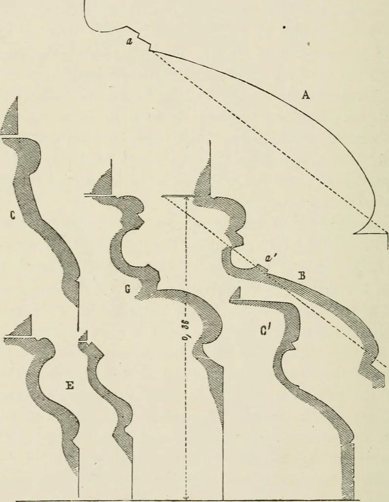 An illustration from Discourses on architecture, 1875, leaf 559