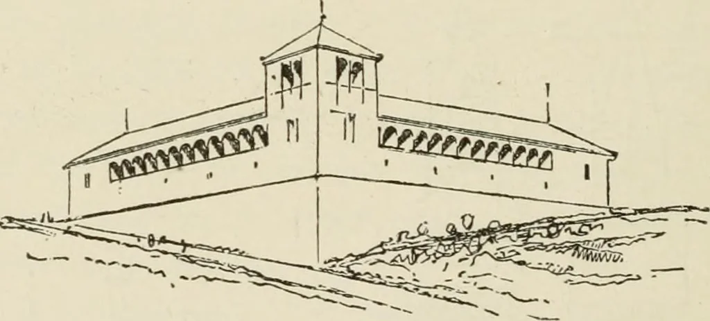 An illustration from Discourses on architecture, 1875, leaf 599