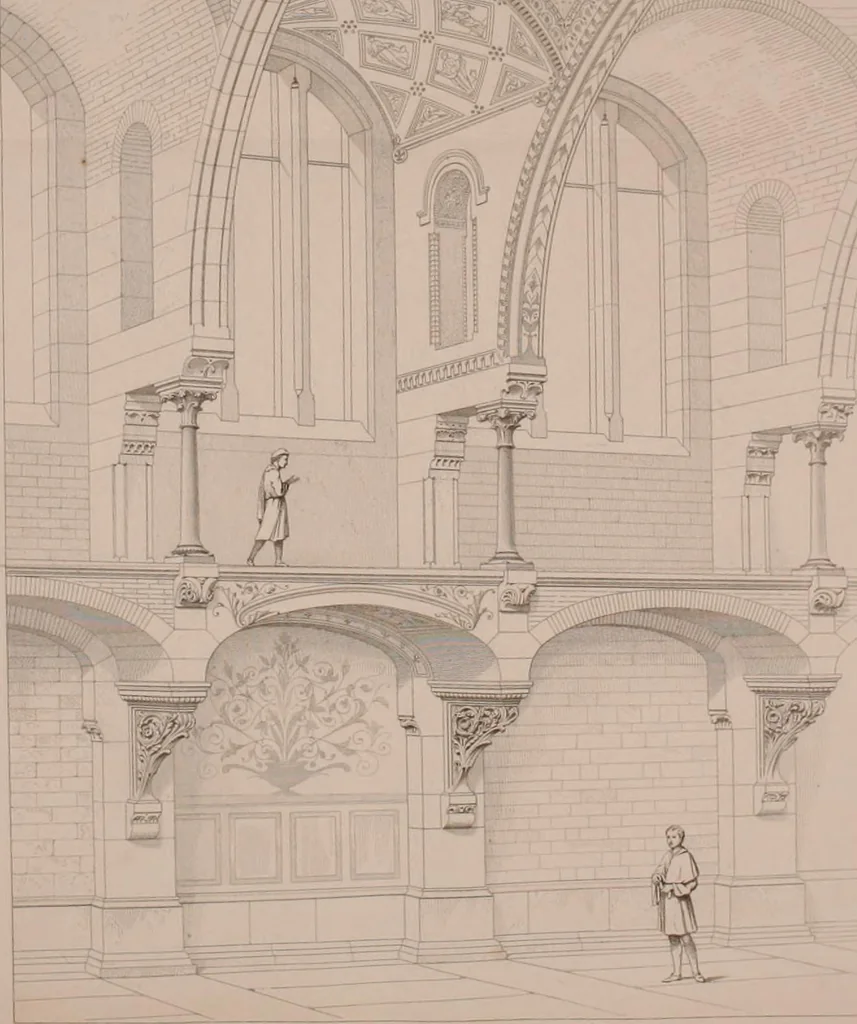 An illustration from Discourses on architecture, 1875, leaf 10