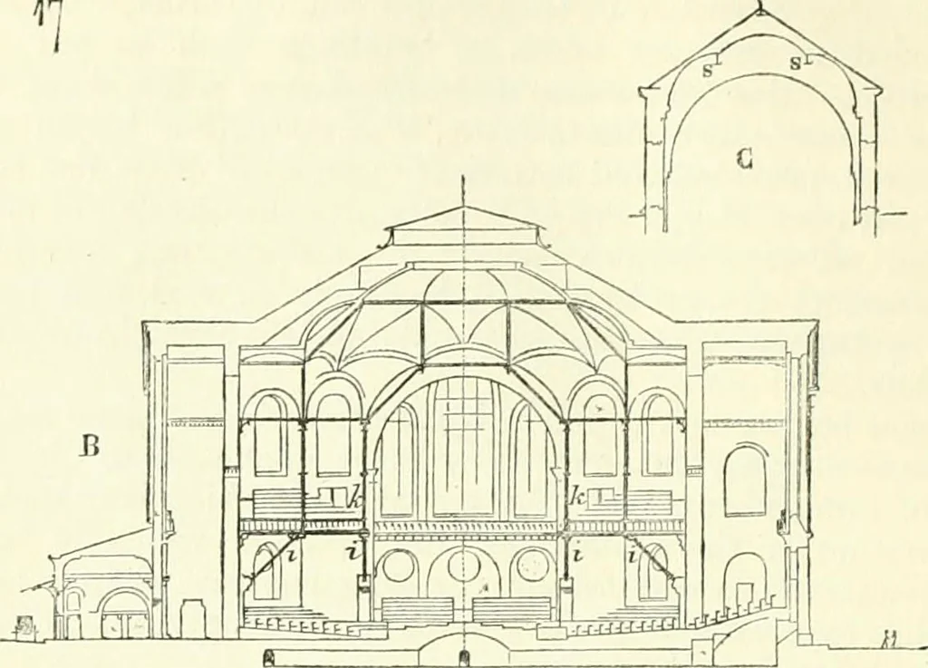 An illustration from Discourses on architecture, 1875, leaf 110
