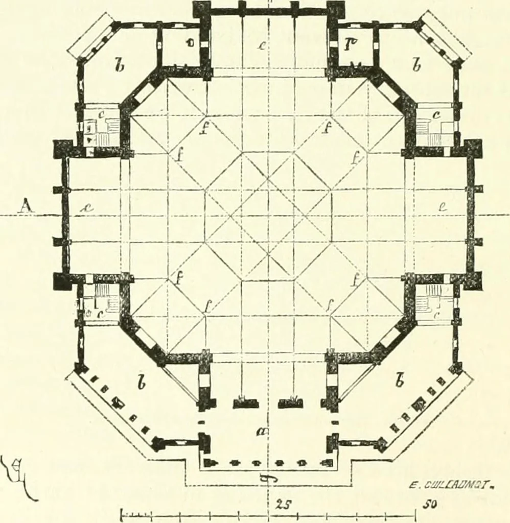 An illustration from Discourses on architecture, 1875, leaf 110
