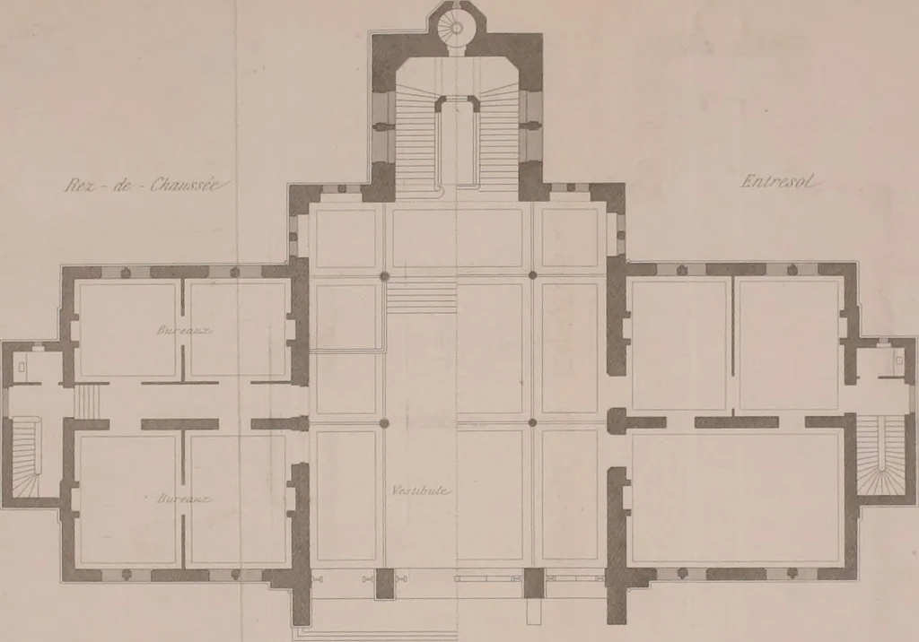 An illustration from Discourses on architecture, 1875, leaf 140