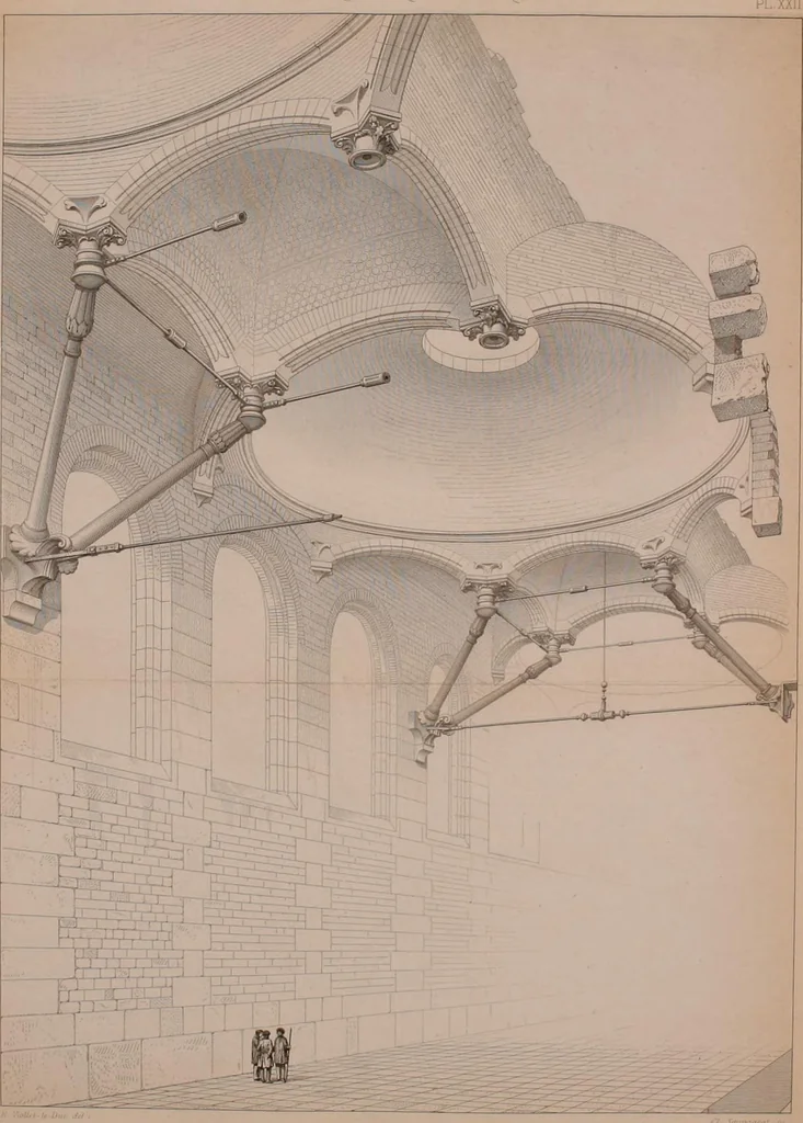 An illustration from Discourses on architecture, 1875, leaf 142