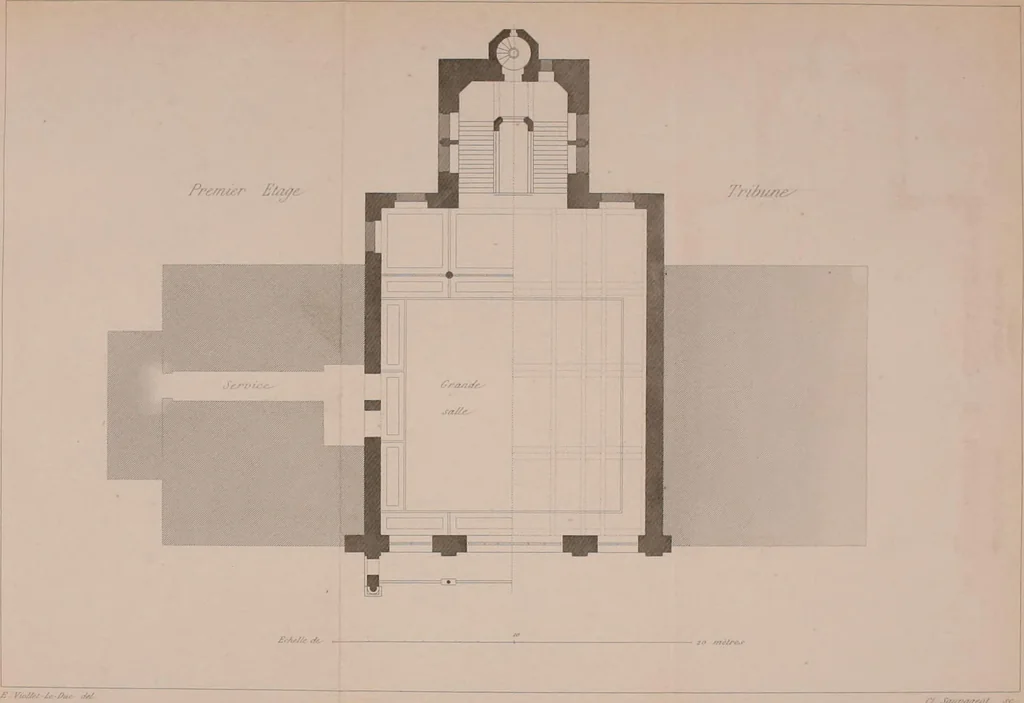 An illustration from Discourses on architecture, 1875, leaf 144