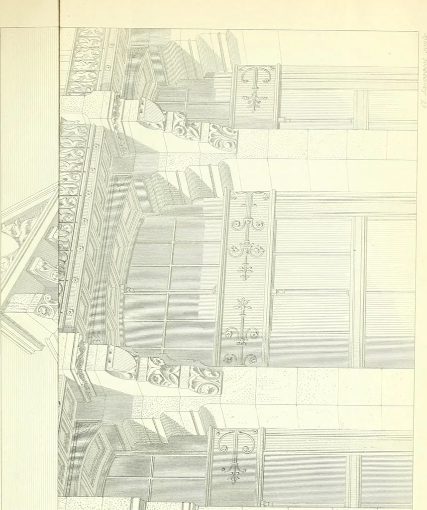 An illustration from Discourses on architecture, 1875, leaf 149