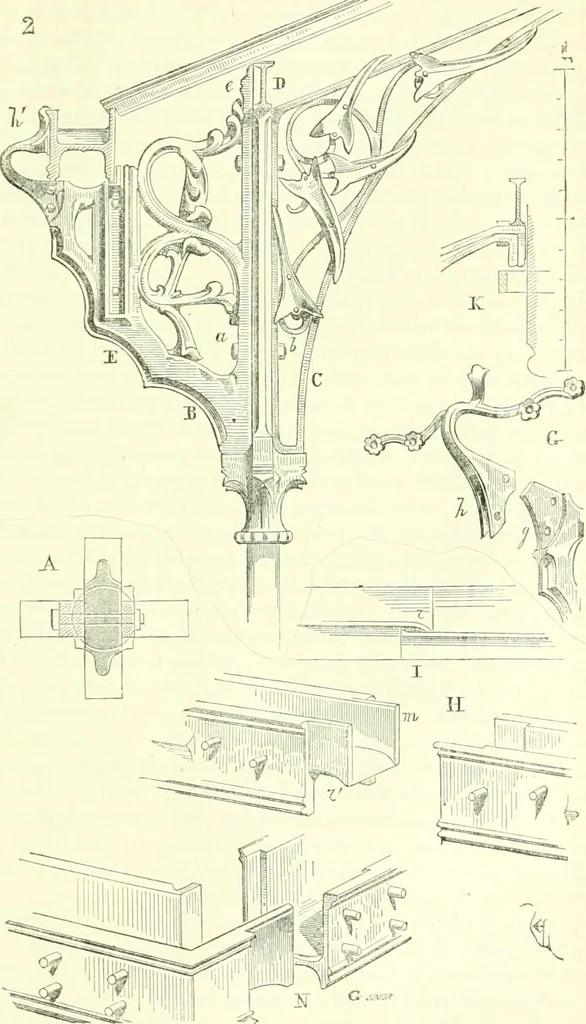 An illustration from Discourses on architecture, 1875, leaf 155