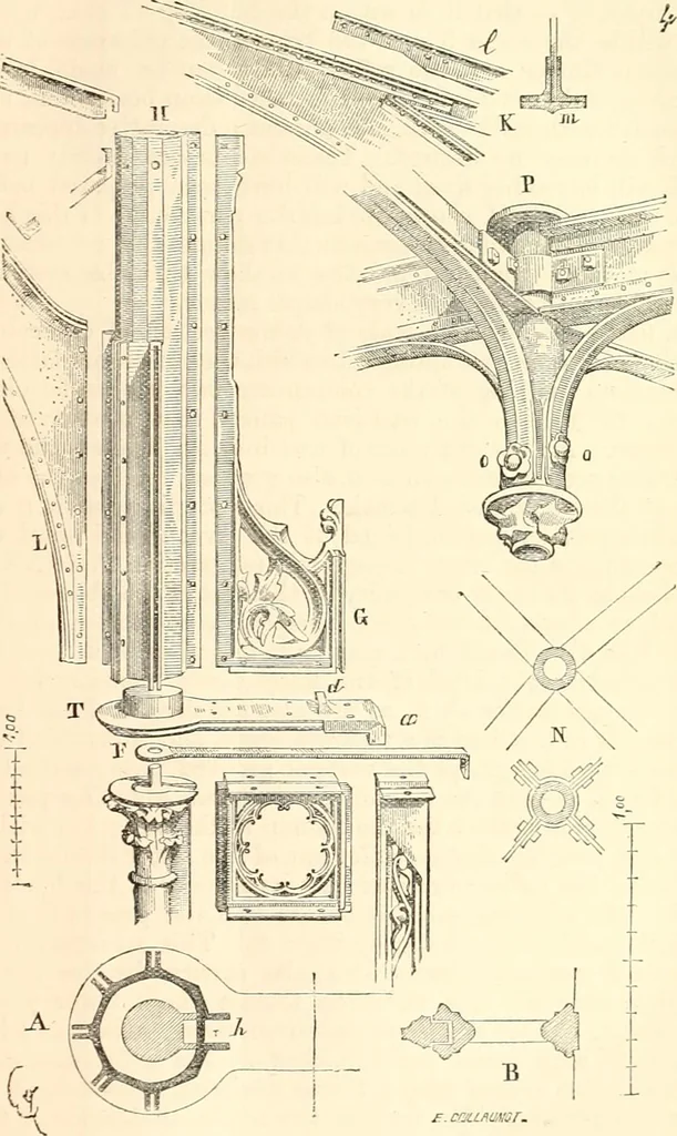 An illustration from Discourses on architecture, 1875, leaf 165