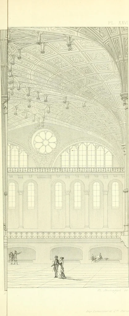 An illustration from Discourses on architecture, 1875, leaf 167